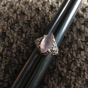 Size 4.5 Amethyst Sterling Silver Ring